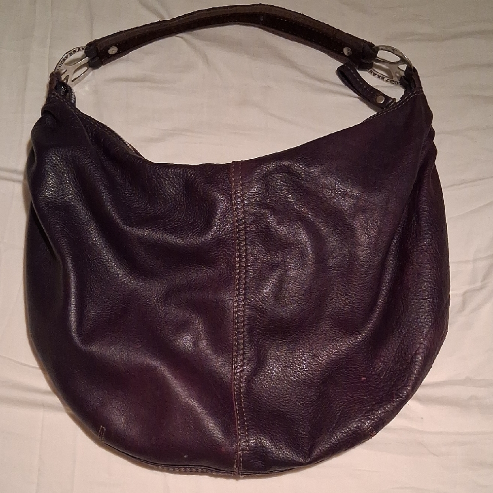 Vintage Lucky Brand Dark Chocolate Hobo Bag!